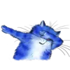Стикер 16 Rinas Blue Cats