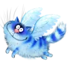 Стикер 36 Rinas Blue Cats