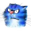 Стикер 46 Rinas Blue Cats