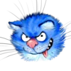Стикер 44 Rinas Blue Cats