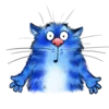 Стикер 52 Rinas Blue Cats