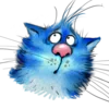 Стикер 50 Rinas Blue Cats