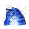 Стикер 15 Rinas Blue Cats