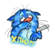 Стикер 3 Rinas Blue Cats