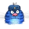 Стикер 43 Rinas Blue Cats
