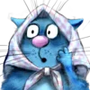 Стикер 42 Rinas Blue Cats