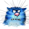 Стикер 45 Rinas Blue Cats
