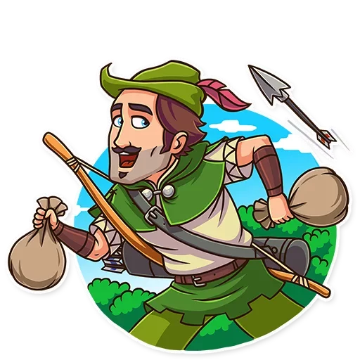 Стикер 6 Robin Hood