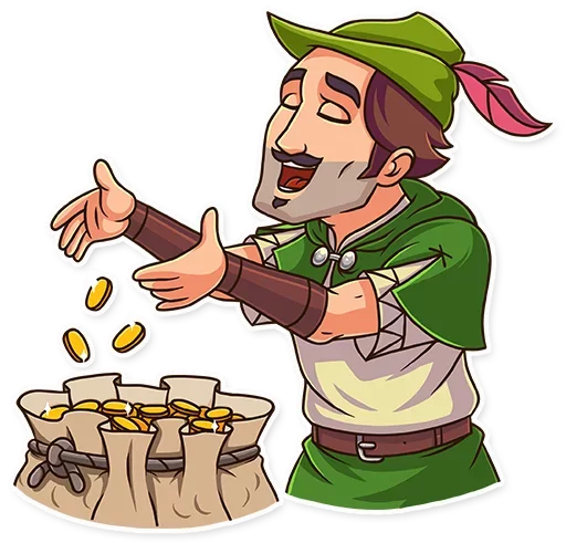 Стикер 18 Robin Hood