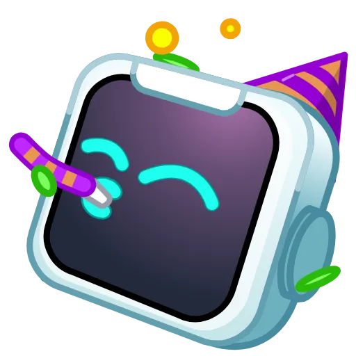 Стикер 10 Robo Emoji