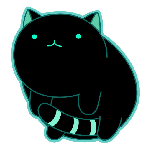 Стикер 14 Rolling Cats