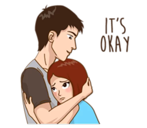 😔 Стикер «Romantic Couple In Love» для Telegram