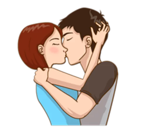 💋 Стикер «Romantic Couple In Love» для Telegram
