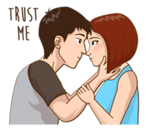 💏 Стикер «Romantic Couple In Love» для Telegram
