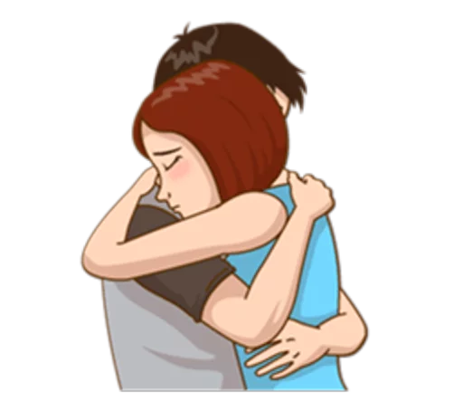😢 Стикер «Romantic Couple In Love» для Telegram