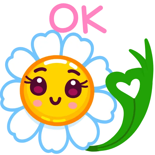 Стикер 9 Romashka
