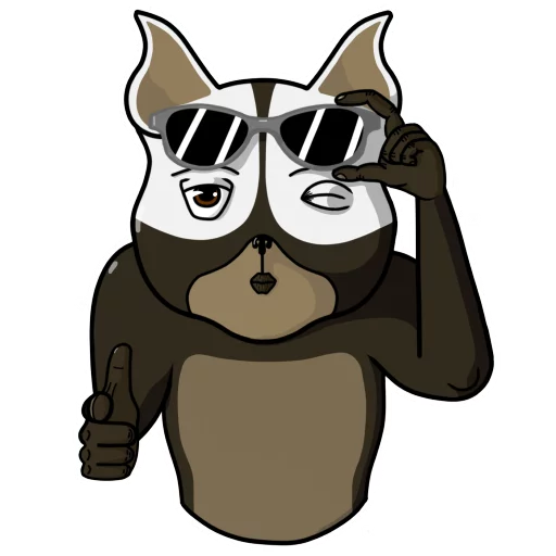 😘 Стикер «Roro and Poro» для Telegram