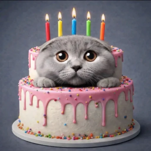 🐱 Стикер «Круглые коты» для Telegram