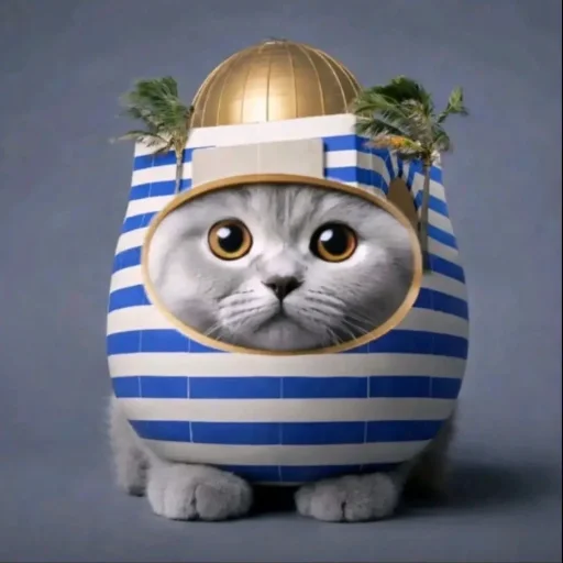🐱 Стикер «Круглые коты» для Telegram