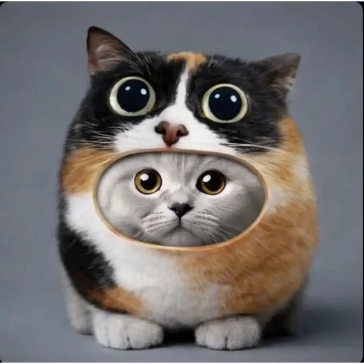 Стикерпак Круглые коты для Telegram