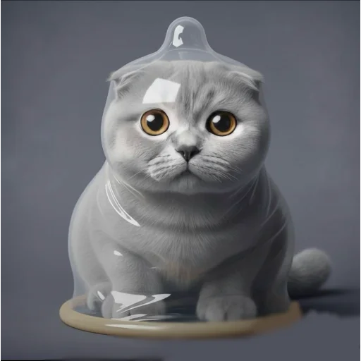 🐱 Стикер «Круглые коты» для Telegram