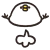 Стикер 30 Rounded Bird