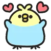 Стикер 22 Rounded Colorful Bird