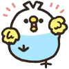 Стикер 61 Rounded Colorful Bird