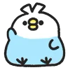 Стикер 33 Rounded Colorful Bird