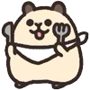 Стикер 20 Rounded Hamster