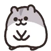 Стикер 14 Rounded Hamster