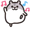 Стикер 32 Rounded Hamster