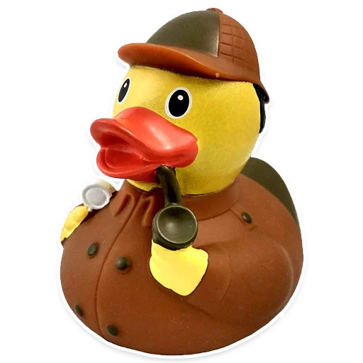 🕵️ Стикер «Резиновая уточка вместо слов» для Telegram