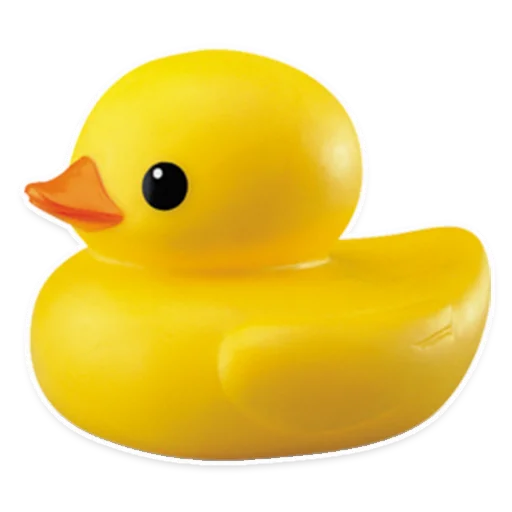 🦆 Стикер «Резиновая уточка вместо слов» для Telegram