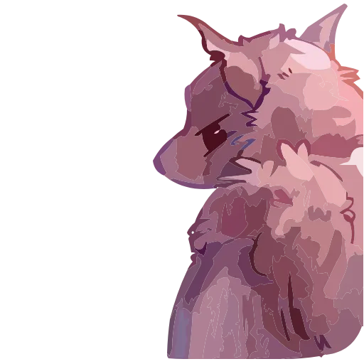 Стикер 36 Набор эмоджи с летучим мышонком Рубином из ВК в HD качестве