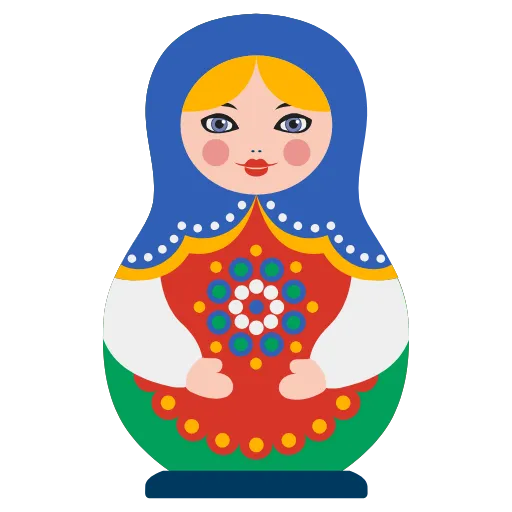 Стикер 8 Патриотичные эмодзи и буквы ко Дню России