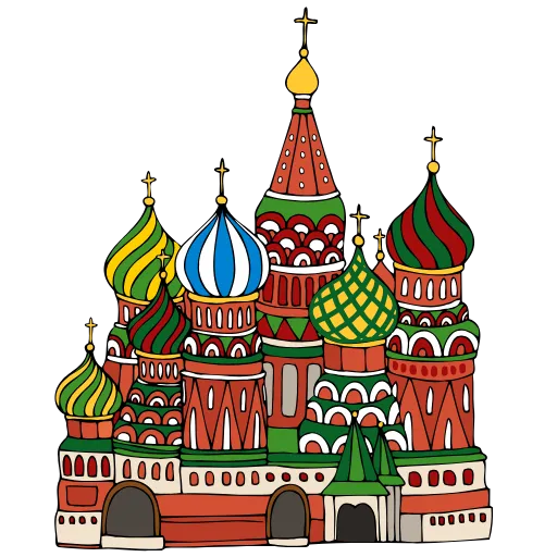 Стикер 12 Патриотичные эмодзи и буквы ко Дню России