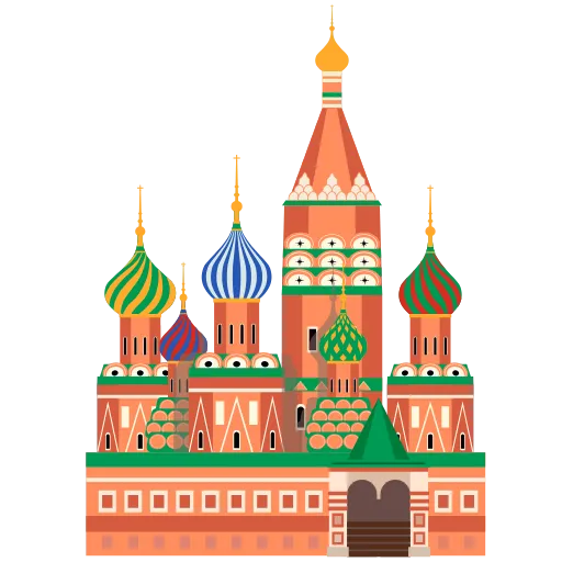 Стикер 3 Патриотичные эмодзи и буквы ко Дню России