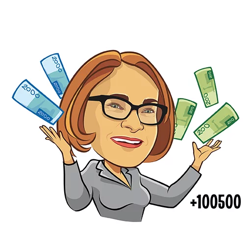 🤑 Стикер «Герои российской политики» для Telegram