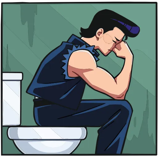 🚽 Эмодзи «Рёко и Кента» для Telegram