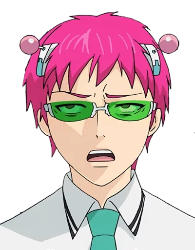 🙄 Стикер «Saiki KusuOH~» для Telegram