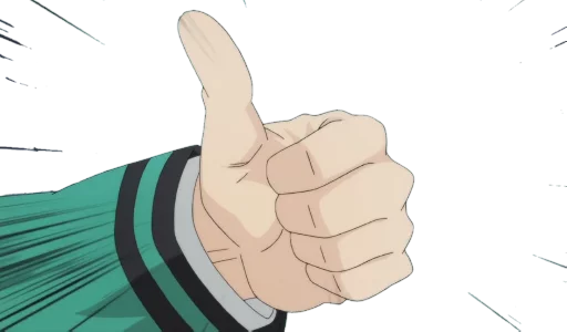 👍 Стикер «Saiki KusuOH~» для Telegram