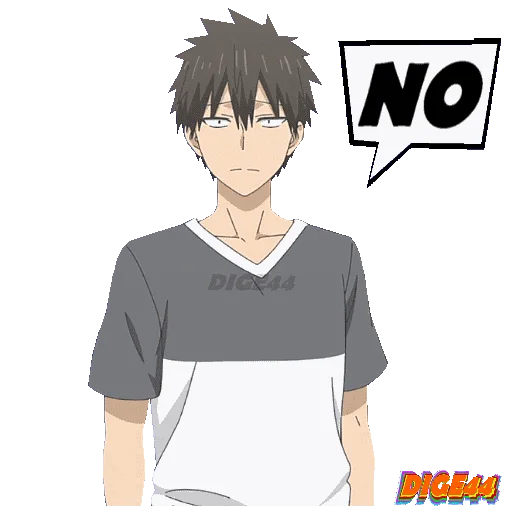 👎 Стикер «SHINICHI UZAKI CHAN WANTS TO HANG OUT» для Telegram