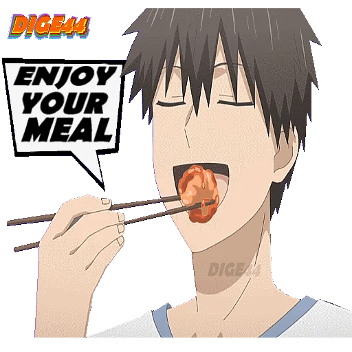 🍝 Стикер «SHINICHI UZAKI CHAN WANTS TO HANG OUT» для Telegram
