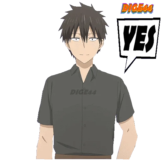 👍 Стикер «SHINICHI UZAKI CHAN WANTS TO HANG OUT» для Telegram