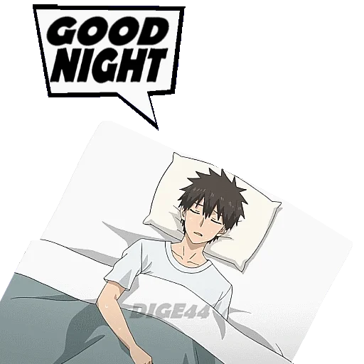 🛌 Стикер «SHINICHI UZAKI CHAN WANTS TO HANG OUT» для Telegram
