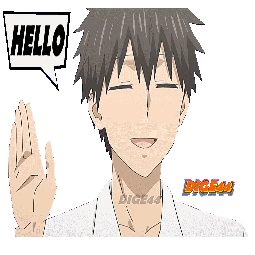 👋 Стикер «SHINICHI UZAKI CHAN WANTS TO HANG OUT» для Telegram