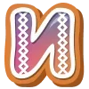 Стикер 10 Пряничный Алфавит