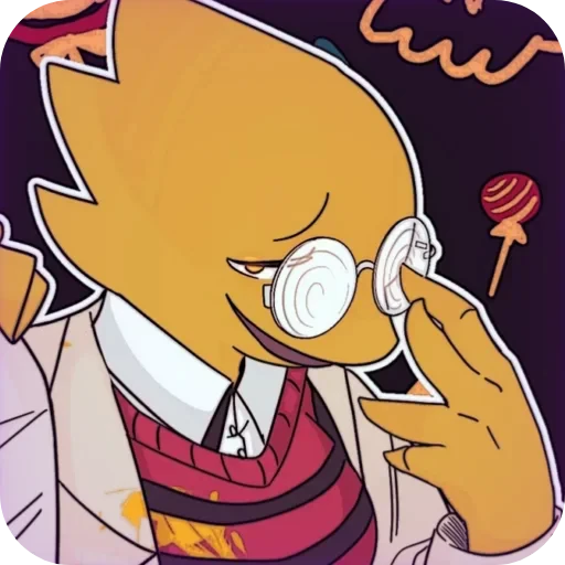 🤓 Стикер «ᴜɴᴅᴇʀꜰᴇʟʟ ᴀʟᴘʜʏs ʙʏ» для Telegram