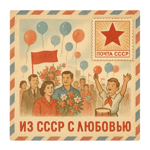 🌟 Стикер «С первым Мая» для Telegram